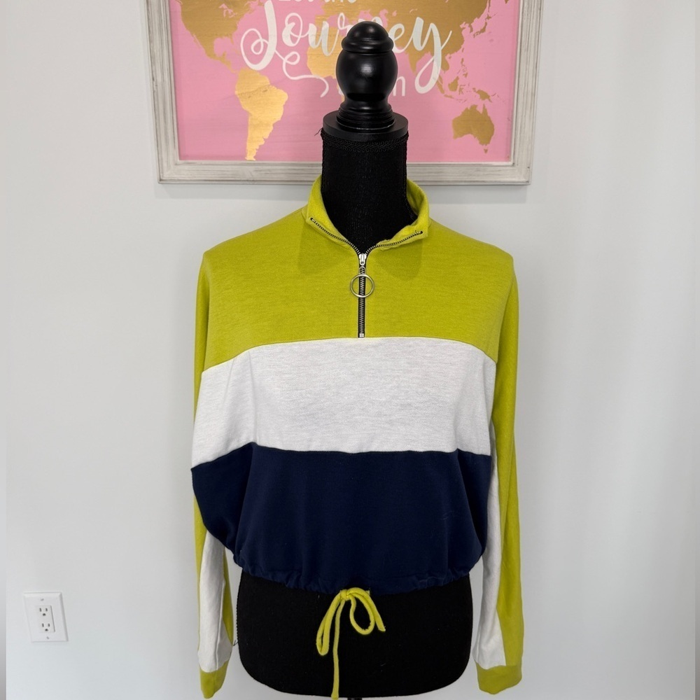 Abound Crop Long Sleeve Sweatshirt (XXS)
